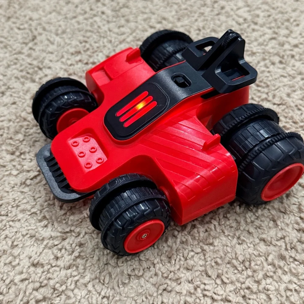 Sharper Image SideSlider Stunt RC Car Red LED Drift Toy Car